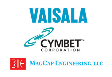 Vaisala logo, Cymbet Corporation logo, MagCap Engineering logo