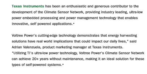 Texas Instruments Partner Quote